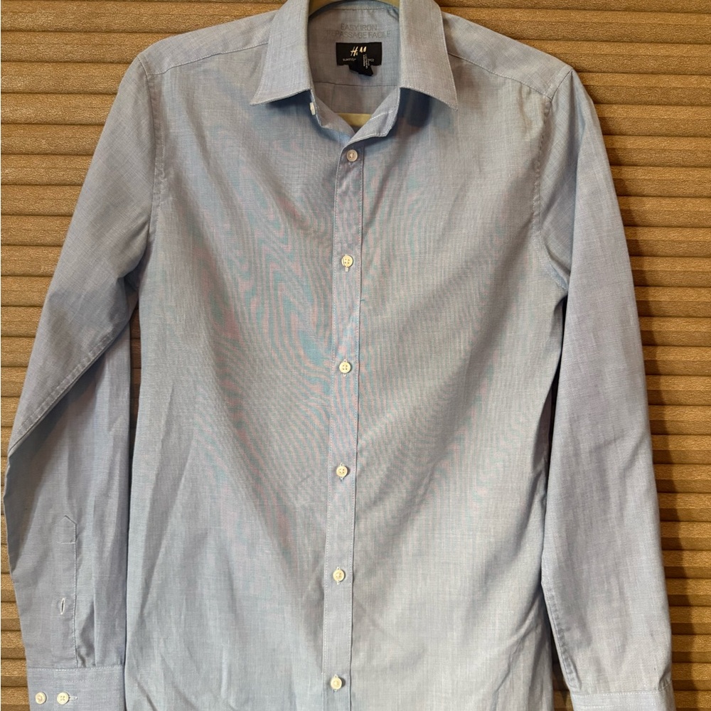 H&M Sky Blue Men's Dress Shirt
